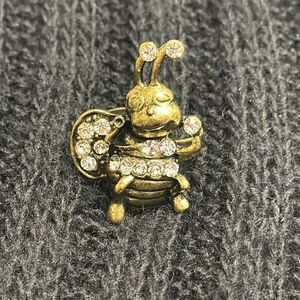 Vintage 1970s firefly adjustable ring